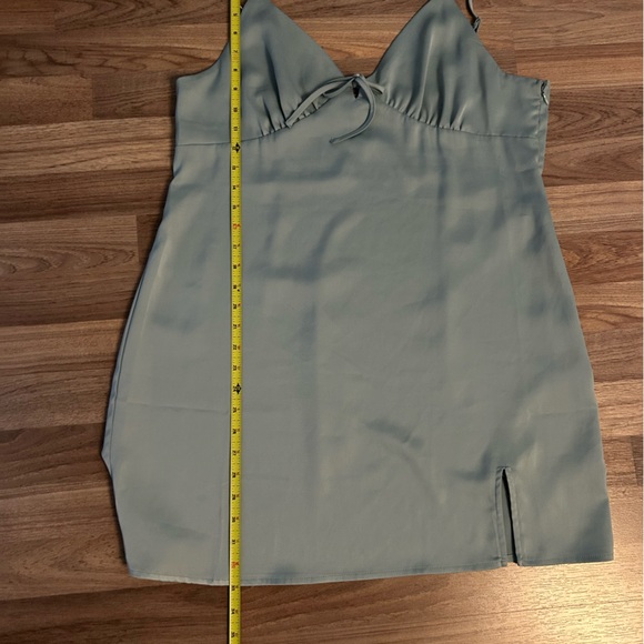 Teal XL Garage Mini Dress - Picture 5 of 5